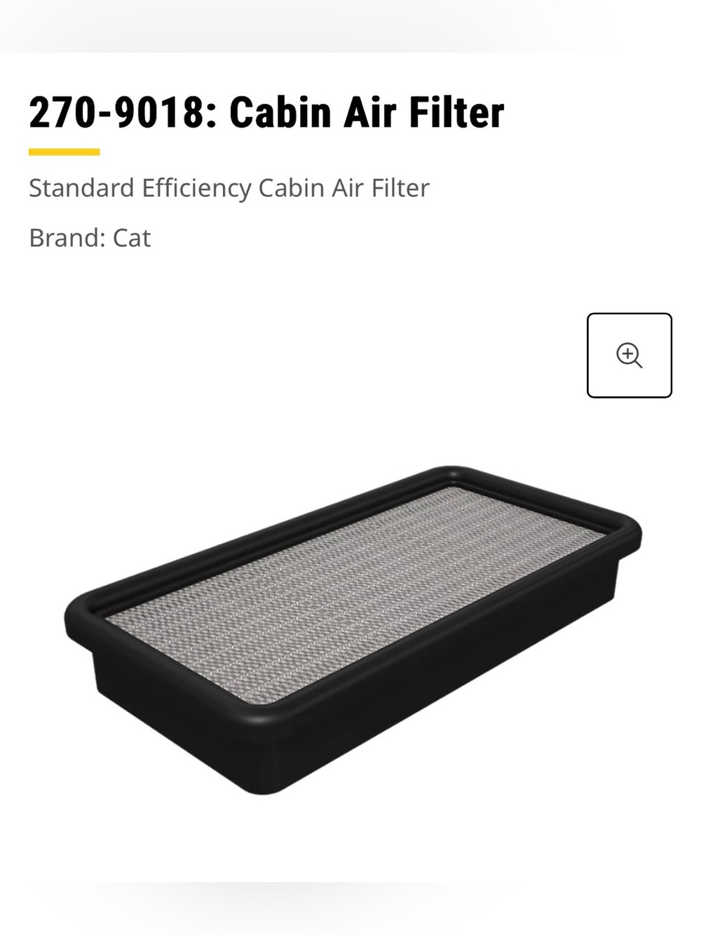 CAT OEM Cabin Air Filter Caterpillar Heavy Equipment Parts Industrial NIB